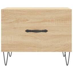 Berkfield Home Decorative Coffee Tables 2 pcs Sonoma Oak 50x50x40 cm Engineered Wood in Light Tan - Size: 50 x 50 x 40 cm - thumbnail 6