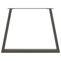 Berkfield Home Dining Table Legs V-Shape 3 pcs Anthracite 100x(72-73.3) cm Steel in Black - thumbnail 5