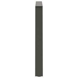Berkfield Home Dining Table Legs V-Shape 3 pcs Anthracite 100x(72-73.3) cm Steel in Black - thumbnail 6