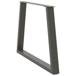 Berkfield Home Dining Table Legs V-Shape 3 pcs Anthracite 100x(72-73.3) cm Steel in Black - thumbnail 4