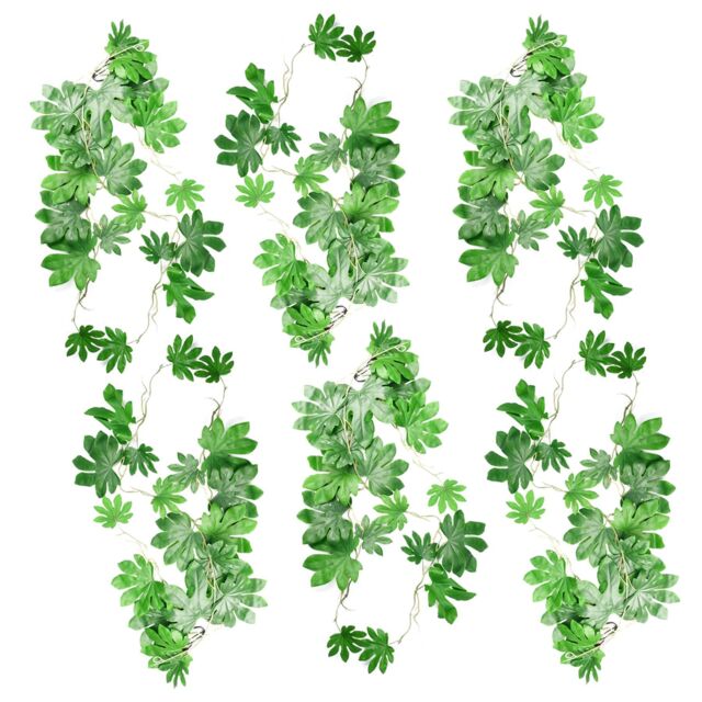 Leaf 6 x 110cm Artificial Hanging Trailing Aralia Plant in Green - Size: 6 x 110 cm - image 1