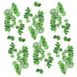 Leaf 6 x 110cm Artificial Hanging Trailing Aralia Plant in Green - Size: 6 x 110 cm - thumbnail 1