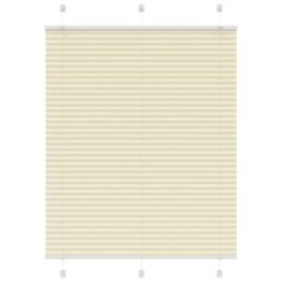 Berkfield Home Pleated Blind Cream 105x100 cm Fabric Width 104.4 cm Polyester - thumbnail 1