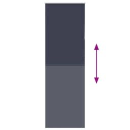 Berkfield Home Roller Blind Blackout Marine 65x230 cm Fabric Width 60.7 cm Polyester in Blue - thumbnail 5