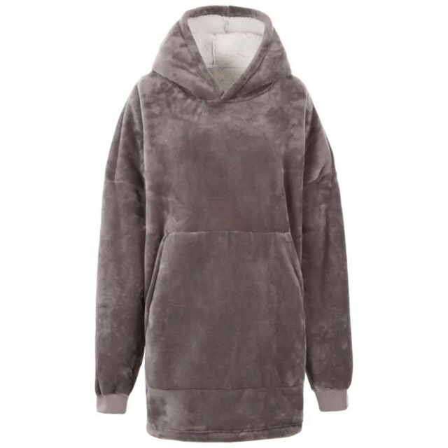 Trespass Women's Cosiness Oversized Hoodie Blanket in Grey - image 1