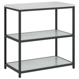 Berkfield Home with Shelf with Storage with Door Adjustable 2 pcs Galvanised steel in Silver - thumbnail 5