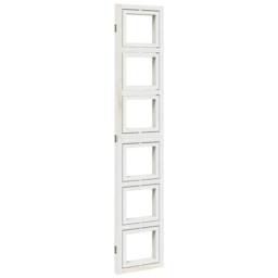 Berkfield Home Room Divider 3 Panels White Solid Wood Paulownia - thumbnail 6