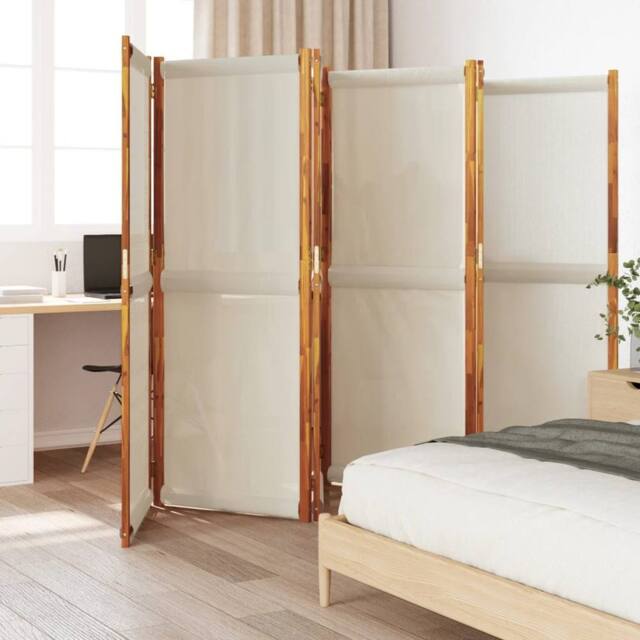 Berkfield Home 6-Panel Room Divider Light Grey 420x180 cm - image 1