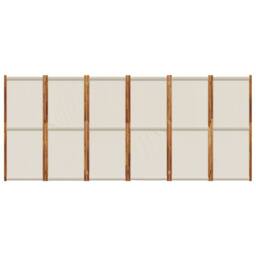 Berkfield Home 6-Panel Room Divider Light Grey 420x180 cm - thumbnail 4