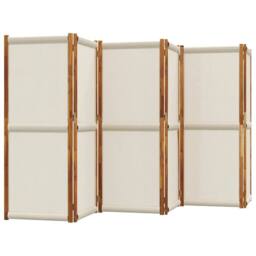 Berkfield Home 6-Panel Room Divider Light Grey 420x180 cm - thumbnail 3
