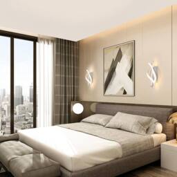 Goeco LED Wall Light 22W Bedroom Wall Lights for Living Room Hallway White - thumbnail 3