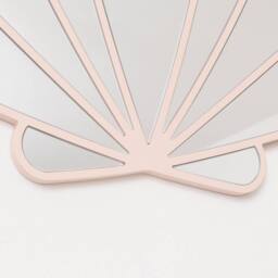 Melody Maison Large Pink Shell Shaped Wall Mounted Mirror - 60cm X 60cm - Size: 60 cm X 60 cm - thumbnail 4