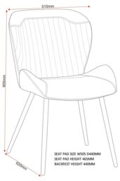 Seconique Quebec Chair( Set Of 4 ) in Brown - thumbnail 6