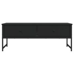 Berkfield Home Coffee Table Black 101x49x39.5 cm Engineered Wood - thumbnail 6