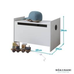 Nöa and Nani Ida Toy Box Organiser in White - thumbnail 5