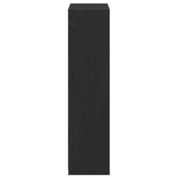 Berkfield Home Black Oak Wardrobe - 80x50x200 cm, Made of Engineered Wood - Size: 80 x 50 x 200 cm - thumbnail 7