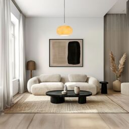 Happy Homewares Amber Tinted Alabaster Glass Pendant Shade with Marble Effect Finish - thumbnail 7