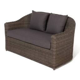 Rowlinsons Bunbury Sofa Set Rattan Garden furniture - Timber - L80 x W138 x H80cm in Brown - thumbnail 2