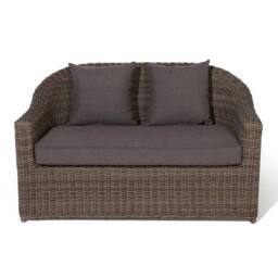 Rowlinsons Bunbury Sofa Set Rattan Garden furniture - Timber - L80 x W138 x H80cm in Brown - thumbnail 3