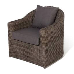 Rowlinsons Bunbury Sofa Set Rattan Garden furniture - Timber - L80 x W138 x H80cm in Brown - thumbnail 5