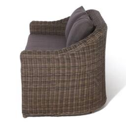 Rowlinsons Bunbury Sofa Set Rattan Garden furniture - Timber - L80 x W138 x H80cm in Brown - thumbnail 4