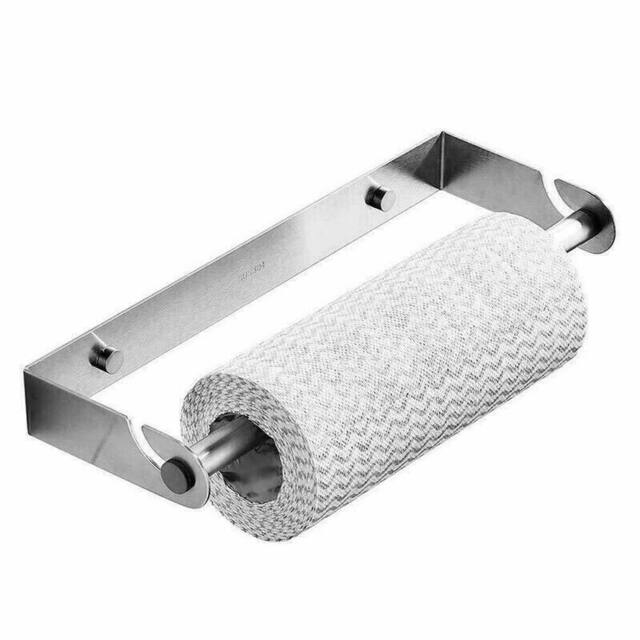 KORVIXA Stainless Steel Kitchen Towel Paper Roll Paper Holder in Silver - image 1