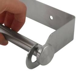 KORVIXA Stainless Steel Kitchen Towel Paper Roll Paper Holder in Silver - thumbnail 4