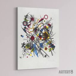 "Artery8 Abstract for Fourth Bauhaus Portfolio Kandinsky Canvas Wall Art Print in White - Size: W12"" x H16""" - thumbnail 2