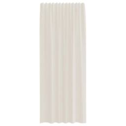 Berkfield Home Voile Curtains with Rod Pockets 2 pcs Cream - thumbnail 4