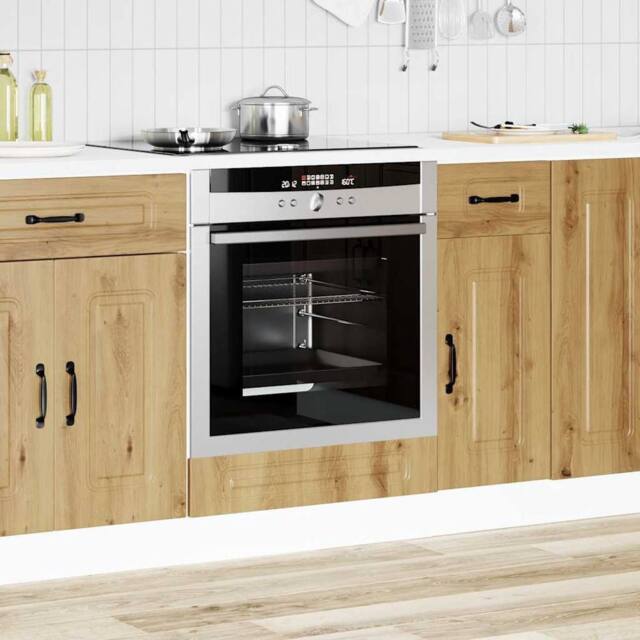 Berkfield Home Oven Cabinet Kalmar Artisan Oak Engineered Wood in Brown - image 1