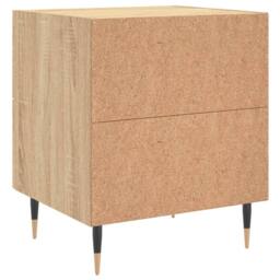 Berkfield Home Bedside Cabinet Sonoma Oak 40x35x47.5 cm Engineered Wood in Tan - thumbnail 8