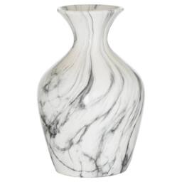 Wyld Haus Marble Glaze Tall Large Ceramic Vase in White - thumbnail 2