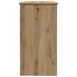 Berkfield Home Desk Artisan Oak 80x40x75 cm Engineered Wood in Brown - Size: 80 x 40 x 75 cm - thumbnail 6