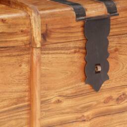 Berkfield Home Storage Chest 90x40x40 cm Solid Acacia Wood in Brown - Size: 90 x 40 x 40 cm - thumbnail 7