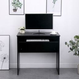 Home Source Computer Desk PC Laptop Table Home Office Study Workstation Gaming in Black - thumbnail 3