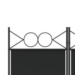 Berkfield Home 6-Panel Room Divider Black 240x200 cm Fabric - thumbnail 7