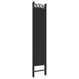 Berkfield Home 6-Panel Room Divider Black 240x200 cm Fabric - thumbnail 6