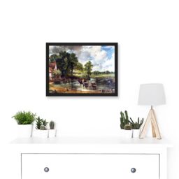 Artery8 John Constable The Hay Wain Old Master Painting Artwork Framed Wall Art Print A4 in Black - thumbnail 2