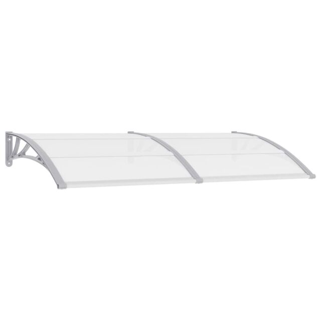 Berkfield Home Door Canopy Grey & Transparent 200x80 cm PC - image 1