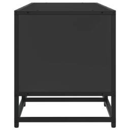 Berkfield Home TV Cabinet Black 100x35x41 cm Engineered Wood & Metal - Size: 100 x 35 x 41 cm - thumbnail 5