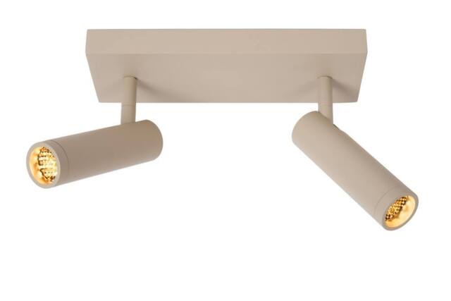 Netlighting Grado Ceiling spotlight 2xGU10 (MR11) Taupe - image 1