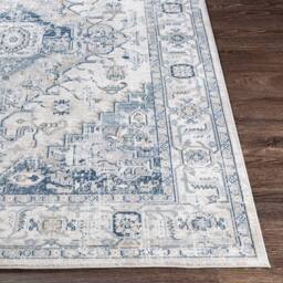 Livabliss Jolie-Vintage Grey Blue Black Burgundy Traditional Boho Living Dining Bedroom Rug in Dark Blue - Size: 160 cm x 220 cm - thumbnail 5