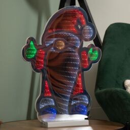 Samuel Alexander Light up Standing Gnome Infinity Decoration on Wooden Base with LEDs - thumbnail 4