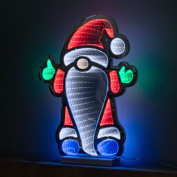 Samuel Alexander Light up Standing Gnome Infinity Decoration on Wooden Base with LEDs - thumbnail 6