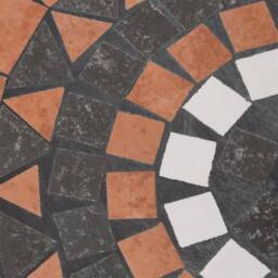 Berkfield Home Parasol Base Terracotta & White Round 12 kg in Brown - thumbnail 6