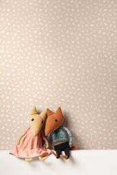 Hoopla Walls Alphabet Jumble 10m Matt Wallpaper in Natural