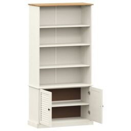 Berkfield Home Bookcase VIGO White 85x35x170 cm Solid Wood Pine - Size: 85 x 35 x 170 cm - thumbnail 5