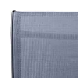 Berkfield Home Garden Bar Chairs 2 pcs Grey Textilene - thumbnail 6