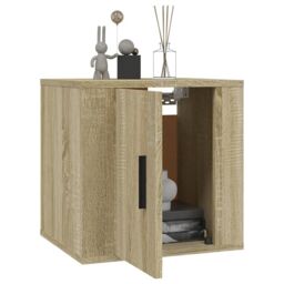 Berkfield Home Wall Mounted TV Cabinets 2 pcs Sonoma Oak 40x34.5x40 cm in Brown - thumbnail 3