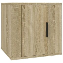 Berkfield Home Wall Mounted TV Cabinets 2 pcs Sonoma Oak 40x34.5x40 cm in Brown - thumbnail 5